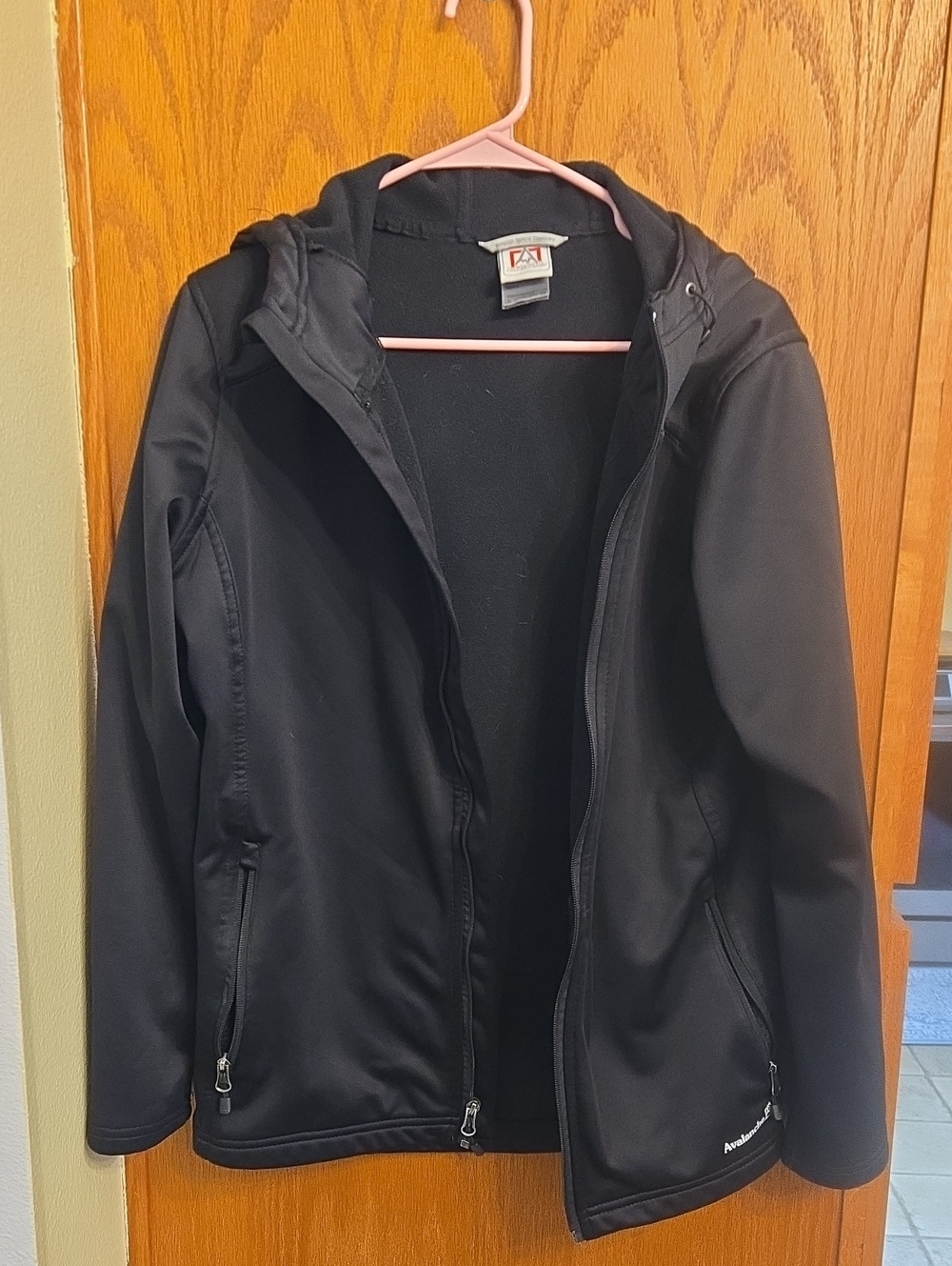 Avalanche Black Hooded Utility Softshell Jacket